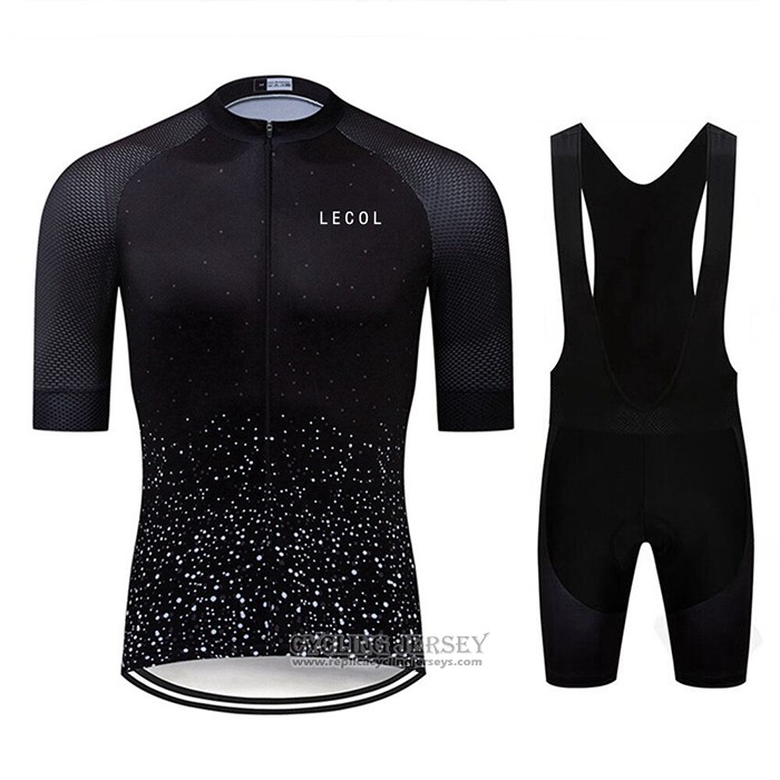 2020 Cycling Jersey Le Col Black Short Sleeve And Bib Short(1)